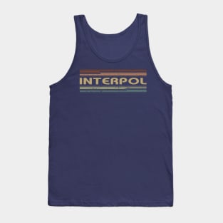 Interpol Retro Lines Tank Top